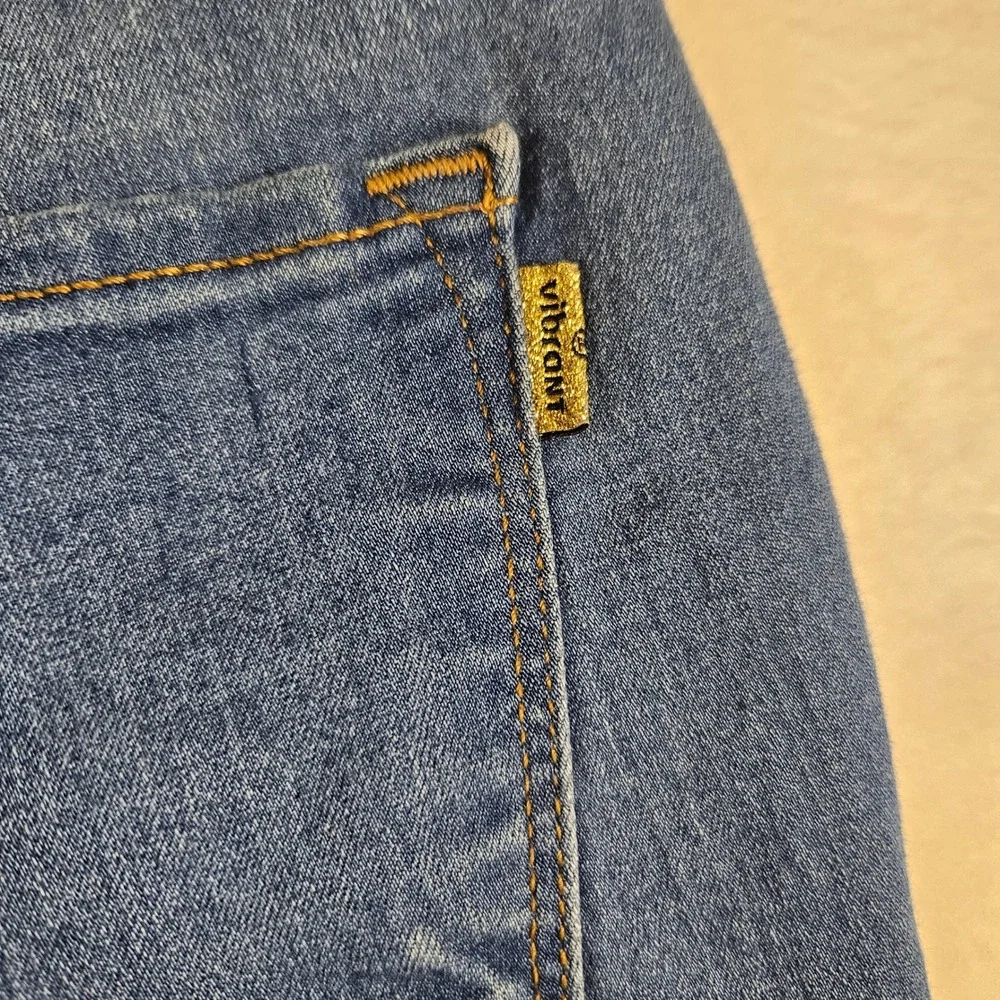 Vibrant MIU Womens High Waisted Flare Jeans Medium Wash Size 9 W28 P522 USA Made